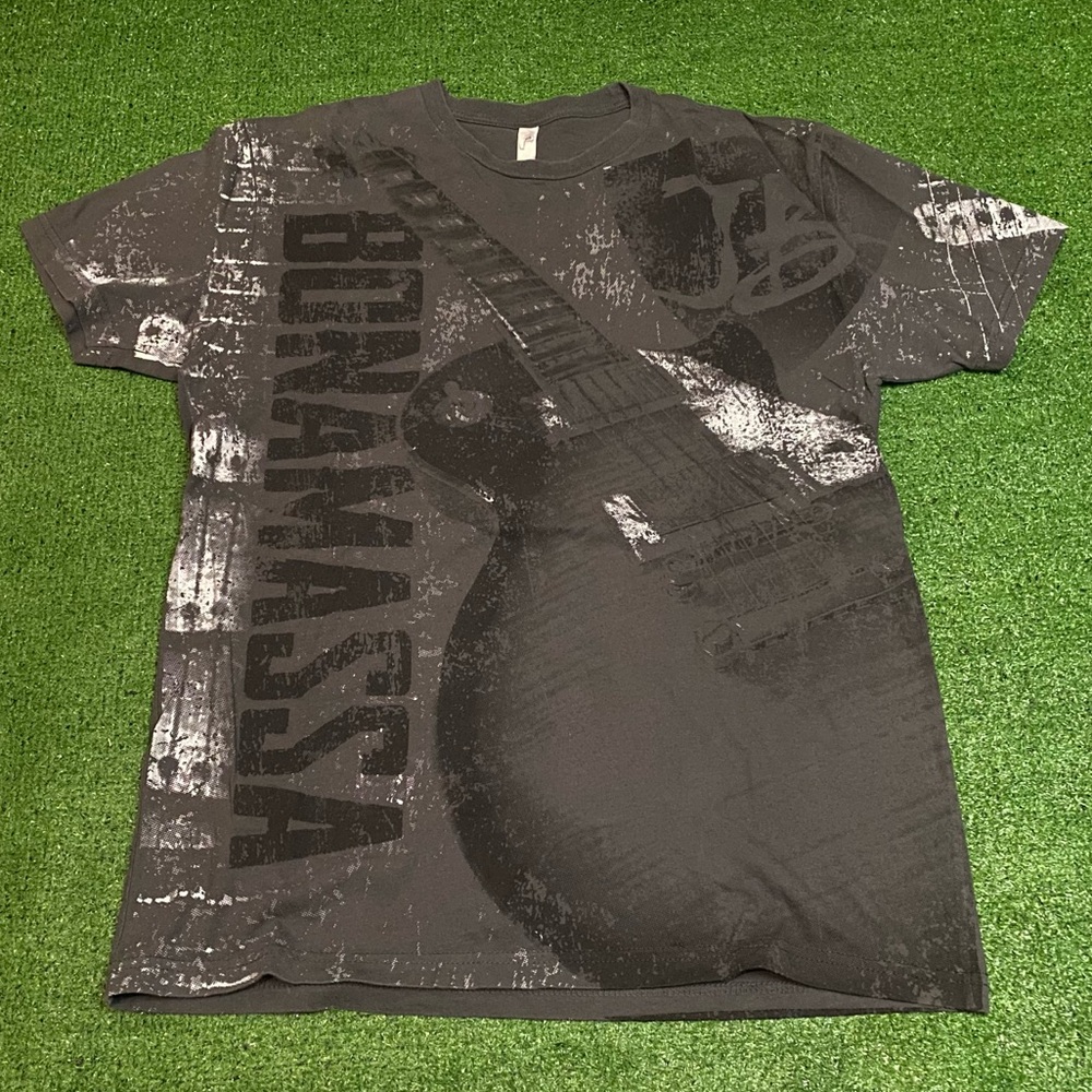 Vintage Joe Bonamassa Blues Guitar All-Over-Print Concert Band T-Shirt Medium